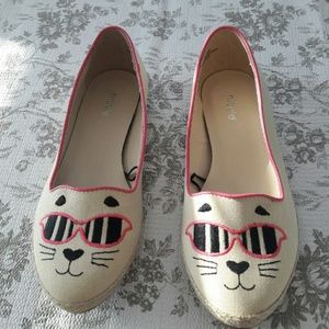 Kitty cat slip ons